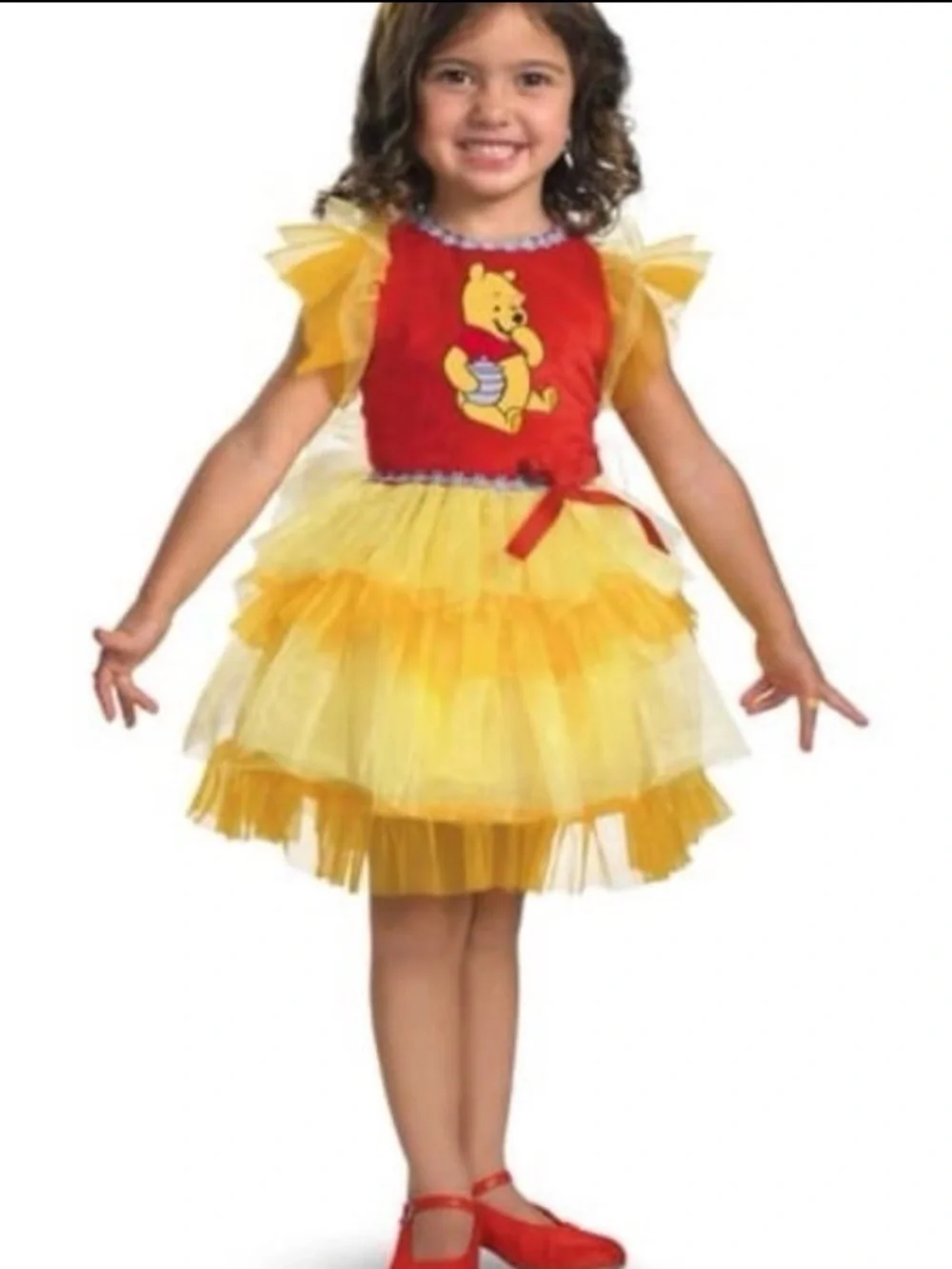 Disney Winnie the Pooh Halloween Costume tutu girls size 4-6X *No Headband*